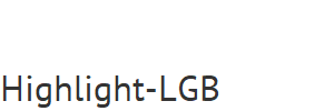 Highlight-LGB